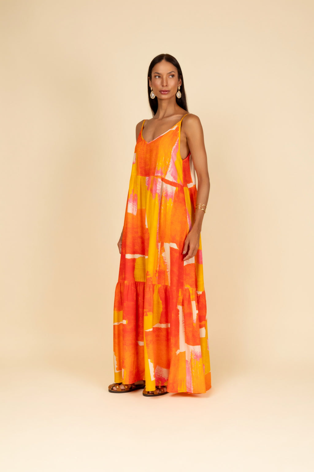 Art-Print Maxi Dress