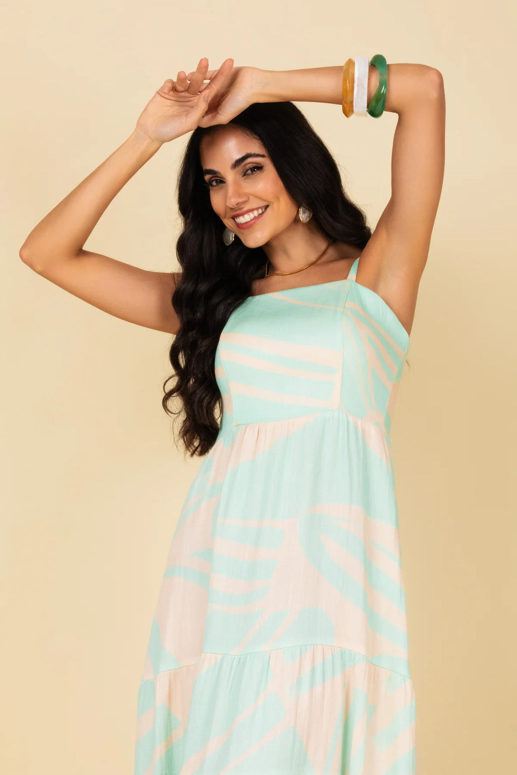 Refreshing Multicolour Maxi Dress